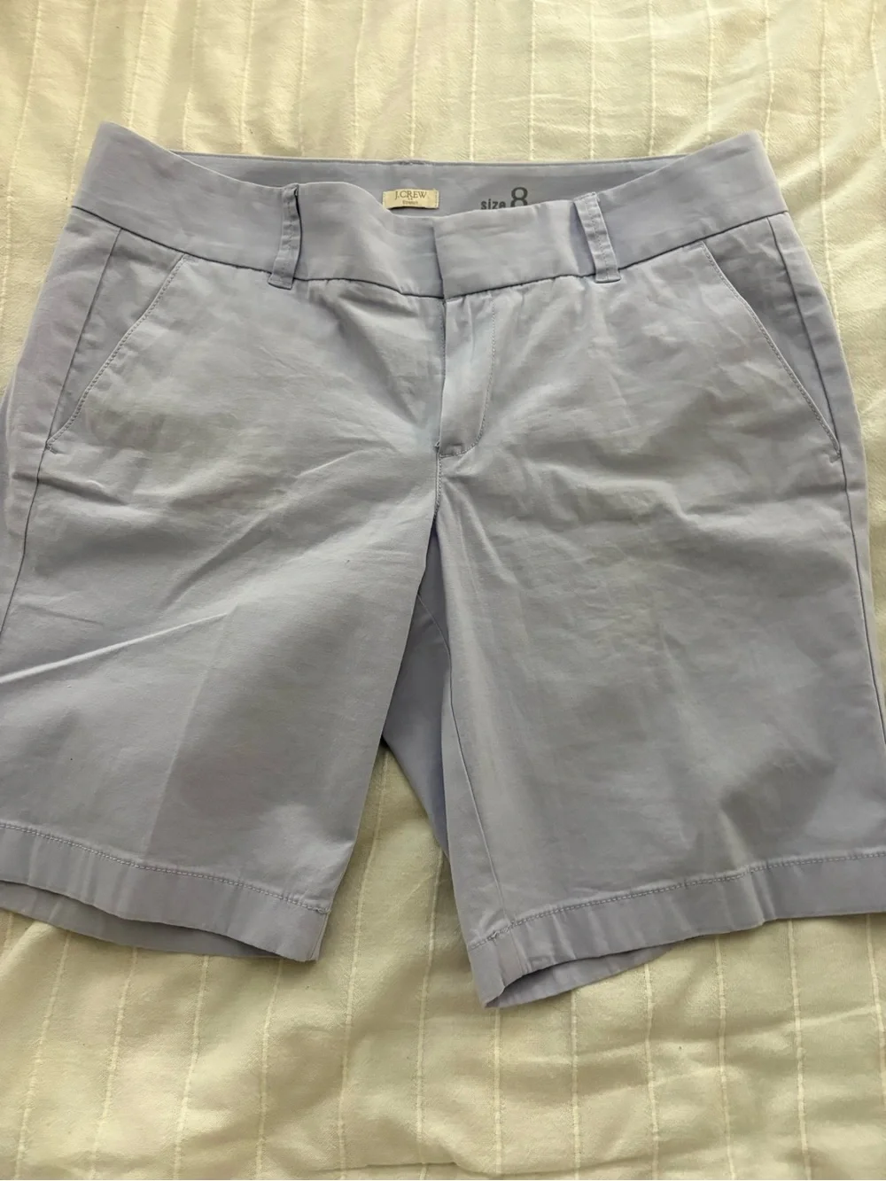 J.Crew Frankie Chino Shorts in Light Lavender